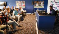 India's Jasprit Bumrah during the press conference (Reuters/Jason Cairnduff)