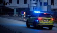 Medical staff arrive after a shooting took place in the Field's shopping centre, in Copenhagen, Denmark, July 3, 2022. Martin Sylvest/Ritzau Scanpix/via REUTERS