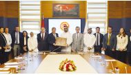 Secretary-General of the National Human Rights Committee (NHRC), Sultan bin Hassan Al Jamali, with Turkish officials, in Ankara, Turkiye. 