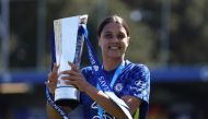 File Photo: Chelsea's Sam Kerr celebrates after winning the Women's Super League in London, Britain, on May 8, 2022. (Reuters/Matthew Childs)

