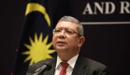 Malaysia's Foreign Minister Saifuddin Abdullah speaks during a news conference after ASEAN Summit in Kuala Lumpur, Malaysia, October 28, 2021. REUTERS/Lim Huey Teng


