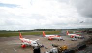 EasyJet planes are seen at Luton Airport, following the outbreak of the coronavirus disease (COVID-19), Luton, Britain, May 1, 2020. REUTERS/Andrew Boyers/