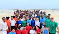 Participants during the mangroves preservation event. 
