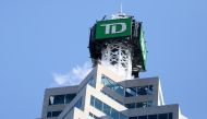 The TD bank logo is seen on top of the Toronto Dominion Canada Trust Tower in Toronto, Ontario, Canada March 16, 2017. Picture taken March 16, 2017. REUTERS/Chris Helgren/File Photo


