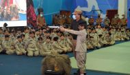 Students during the graduation ceremony.
