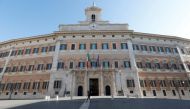 A general view of Montecitorio Palace, the lower house of Parliament, on the day Mario Draghi is expected to address the Parliament after he tendered his resignation last week in the wake of a mutiny by a coalition partner, in Rome, Italy July 20, 2022. REUTERS/Remo Casilli/File Photo