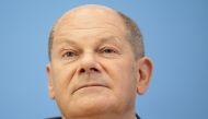 German Chancellor Olaf Scholz attends a summer news conference in Berlin, Germany August 11, 2022. REUTERS/Lisi Niesner