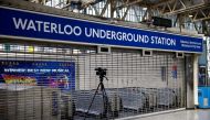 A view of a camera filming at Waterloo Underground Station, on the first day of national rail strike in London, Britain, June 21, 2022. REUTERS/Henry Nicholls/File Photo