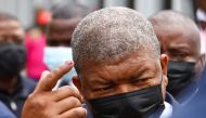 Angola's president and leader of the ruling MPLA Joao Lourenco leaves after a meeting at the party's headquarters in the capital Luanda, Angola, August 26, 2022. (REUTERS/Siphiwe Sibeko)