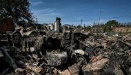 Residential houses destroyed by Russian military strike are seen, as Russia's attack on Ukraine continues, in the town of Orikhiv, Zaporizhzhia region, Ukraine August 27, 2022. Reuters/Dmytro Smolienko