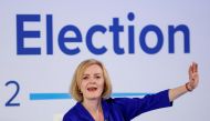 Conservative leadership candidate Liz Truss answers questions at a hustings event, part of the Conservative party leadership campaign, in Norwich, Britain, on August 25, 2022. REUTERS/John Sibley/File Photo