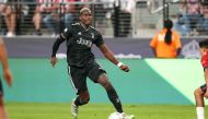 Juventus midfielder Paul Pogba looks to make a pass during a game against Chivas de Guadalajara at the Allegiant Stadium, Las Vegas, Nevada, USA on Jul 22, 2022.  File Photo / Reuters