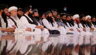 Taliban leaders attend the first-anniversary ceremony of the takeover of Kabul by the Taliban in Kabul, Afghanistan, on August 15, 2022. REUTERS/Ali Khara