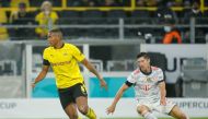 Borussia Dortmund's Manuel Akanji (left) in action against Bayern Munich's Robert Lewandowski during a German Bundesliga match at Signal Iduna Park in Dortmund, on August 17, 2021. 
  REUTERS/Leon Kuegele