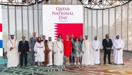 Minister of Municipality H E Dr. Abdullah bin Abdulaziz bin Turki Al Subaie with other officials during a visit to Floriade Expo 2022, in the Netherlands.