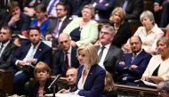 British Prime Minister Liz Truss attends her first Prime Minister's Questions at the House of Commons in London, Britain, on September 7, 2022.  UK Parliament/Jessica Taylor/Handout via REUTERS