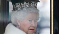 Britain's Queen Elizabeth is driven by carriage from Buckingham Palace to the Houses of Parliament during the State Opening of Parliament in central London, Britain, on May 27, 2015. (REUTERS/Peter Nicholls)