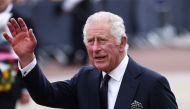 Britain's King Charles gestures outside Buckingham Palace in London, Britain, on September 9, 2022. (REUTERS/Henry Nicholls)