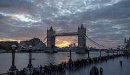 People queue near Tower Bridge to pay their respects following the death of Britain's Queen Elizabeth, in London, Britain, September 16, 2022. REUTERS/Alkis Konstantinidis