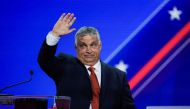 Prime Minister of Hungary Viktor Orban during general session at the Conservative Political Action Conference in Dallas, Texas, US, on August 4, 2022. (REUTERS/Go Nakamura)
