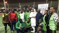 The launch of the Nigerian community walking football team.