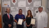 From left: Ambassador of Spain to Qatar H E Javier Carbajosa; Chef Dani García; Ambreen Qazi, spouse of the Ambassador; and Omar Alfardan, CEO of Alfardan Hospitality. 