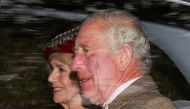 Britain's King Charles and Queen Camilla sit in a car outside Crathie Kirk near Balmoral, Scotland, Britain October 2, 2022. Reuters/Russell Cheyne