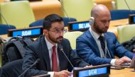 Second Secretary of the Permanent Mission of the State of Qatar to the United Nations, Ali Ahmad Almansouri, attending 77th UNGA Sixth Committees general discussions on measures to eliminate international terrorism.