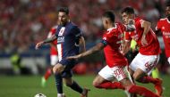 Paris St Germain's Lionel Messi in action against Benfica players during their Champions League Group H match at the Estadio da Luz, Lisbon, Portugal, on October 5, 2022. 
REUTERS/Pedro Nunes