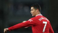 Manchester United's Cristiano Ronaldo during Premier League - Everton v Manchester United at Goodison Park, Liverpool, Britain, October 9, 2022. (Reuters/Carl Recine)