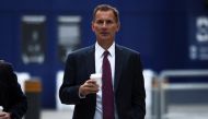 British Chancellor of the Exchequer Jeremy Hunt arrives at the BBC, in London, Britain, October 15, 2022. (REUTERS/Henry Nicholls)
