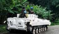 United Nations Organization Stabilisation Mission in the Democratic Republic of the Congo (MONUSCO) peacekeepers patrol areas affected by the recent attacks by M23 rebels fighters near Rangira in North Kivu in the east of the Democratic Republic of Congo, on March 29, 2022.  File Photo / Reuters
