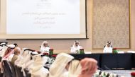 Minister of Labour H E Dr. Ali Smaikh Al Marri during first ad hoc meeting of Job Qatarisation Forum held yesterday.
