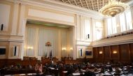 A general view shows the parliament during debates ahead of a vote to allow sending military aid to Ukraine, Sofia, Bulgaria, on November 3, 2022. REUTERS/Stoyan Nenov
