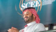 Saudi Crown Prince Mohammed bin Salman attends the Red Sea WBA, WBO and IBF heavyweight world title boxing fight, between Oleksandr Usyk Vs Anthony Joshua, in King Abdullah Sports City Arena, Jeddah, Saudi Arabia, August 20, 2022.  File Photo / Reuters
