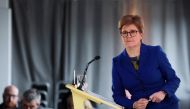 Scotland's First Minister and SNP leader Nicola Sturgeon attends a news conference following the Supreme Court ruling, in Edinburgh, Scotland, Britain November 23, 2022. REUTERS/Russell Cheyne