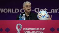FIFA Chief of Global Football Development Arsene Wenger during a press conference at the Main Media Center, Doha, Qatar, on November 19, 2022.  REUTERS/Matthew Childs