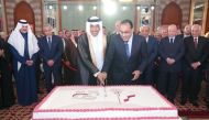 Prime Minister of Egypt, H E Dr. Mostafa Madbouly and Ambassador of Qatar to Egypt H E Salem Mubarak Al Shafi cut a cake to celebrate Qatar National Day as well as 50 years of Qatar-Egypt diplomatic ties in Cairo. 