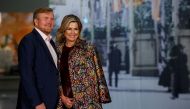 Dutch King Willem-Alexander and Queen Maxima pose during an official photo session in Amsterdam, Netherlands, on November 4, 2022. File Photo / Reuters