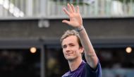 Russia's Daniil Medvedev waves to the crowd after winning his second round match against Serbia's Miomir Kecmanovic at the ATP Adelaide International tennis tournament in Adelaide on January 4, 2023. (Photo by Brenton EDWARDS / AFP) / 