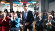 British Prime Minister Rishi Sunak arrives to deliver his first major domestic speech of 2023 at Plexal, Queen Elizabeth Olympic Park, in east London, Britain, on January 4, 2023. Stefan Rousseau/Pool via REUTERS
