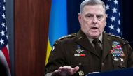 US Joint Chiefs Chair Army General Mark Milley speaks during a news briefing after participating a virtual Ukraine Defense Contact Group meeting at the Pentagon in Arlington, Virginia, US, on November 16, 2022. File Photo / Reuters
