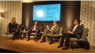 CEO of IPA Qatar Sheikh Ali bin Alwaleed Al Thani and other officials during the World Economic Forum panel in Davos, Switzerland.