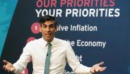 British Prime Minister Rishi Sunak speaks during a Q&A session at The Platform in Morecambe following a community visit to the Eden Project North in Morecambe, Britain, on January 19, 2023. Owen Humphreys/Pool via REUTERS