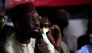 Opposition leader Ousmane Sonko, who was arrested on sexual assault accusations and released on bail under judicial supervision, speaks during a news conference in Dakar, Senegal on March 8, 2021.  File Photo / Reuters