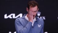 Britain's Andy Murray during the press conference after losing his third round match against Spain's Roberto Bautista-Agut. Reuters/Loren Elliott
 