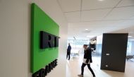 A view shows the logo of RT France at the studios of the Russian broadcaster RT during a press visit in Boulogne-Billancourt, near Paris, France, on December 18, 2017. File Photo / Reuters
