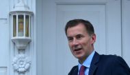 British Chancellor of the Exchequer Jeremy Hunt leaves his house in London, Britain, November 16, 2022. REUTERS/Toby Melville