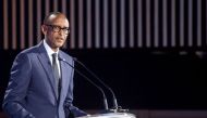 Rwandan president Paul Kagame addresses delegates at the Africa CEO Forum in Kigali, Rwanda on March 25, 2019. File Photo / Reuters