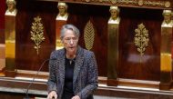 In this file photo taken on November 16, 2022, French Prime Minister Elisabeth Borne delivers a speech on France's energy policy as she attends the government's declaration session on France's energy policy followed by a debate at the National Assembly in Paris. (Photo by Geoffroy Van der Hasselt / AFP)